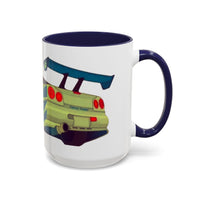 R34  Racing Skyline Accent Coffee Mug — Fast Car Drift Design (11/15oz)