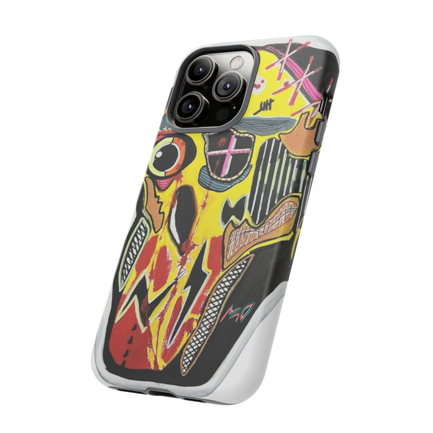 VINCENT.  Skull Riot Phone Case – Colorful Abstract Horror Art Protective Cover