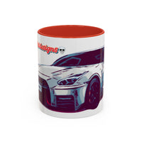 R35.  Sports Car Accent Mug — Nissan GT-R Inspired Coffee Cup (11/15oz)