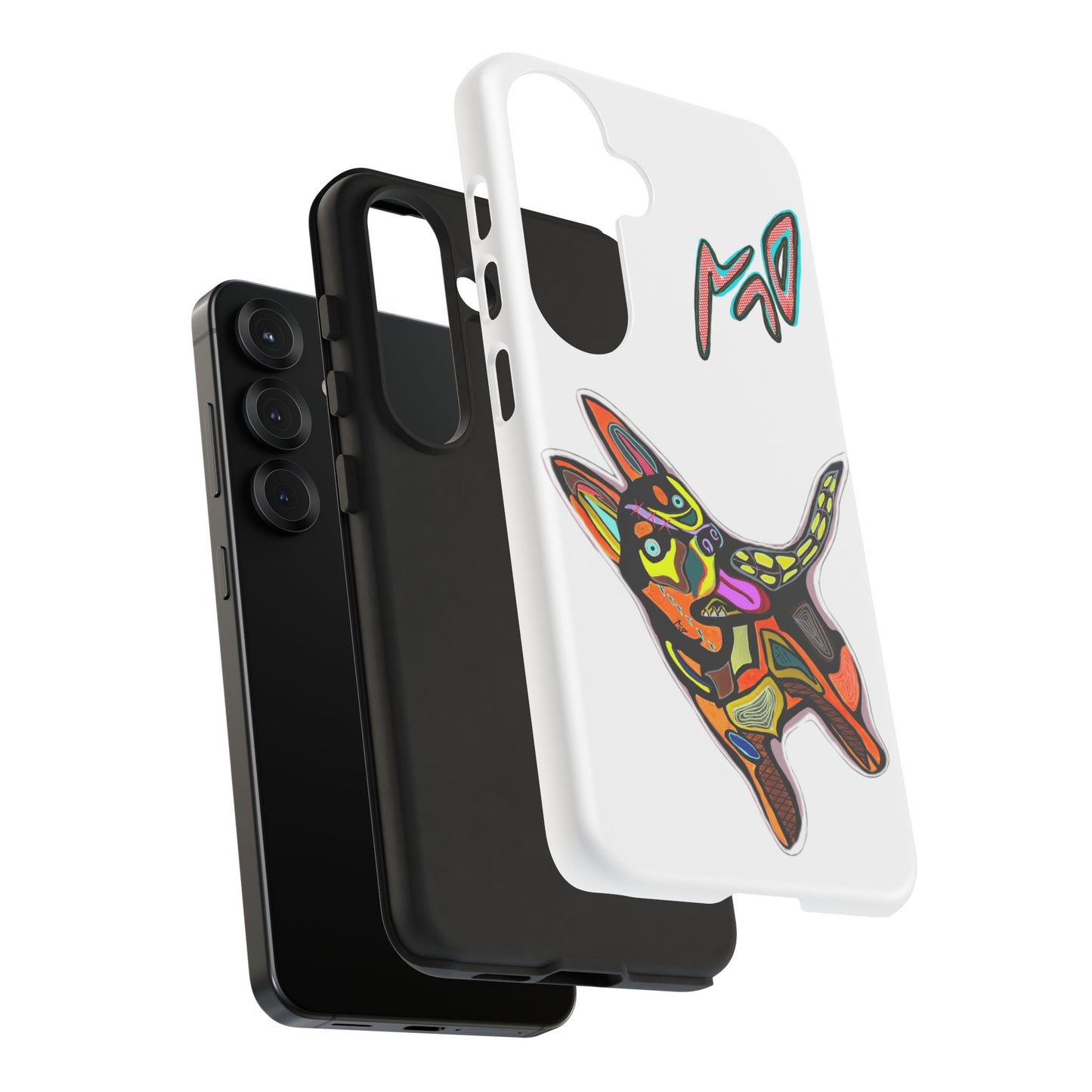 HUSKY  Colorful Abstract Dog Phone Case — 'MAD' Signature Protective Case