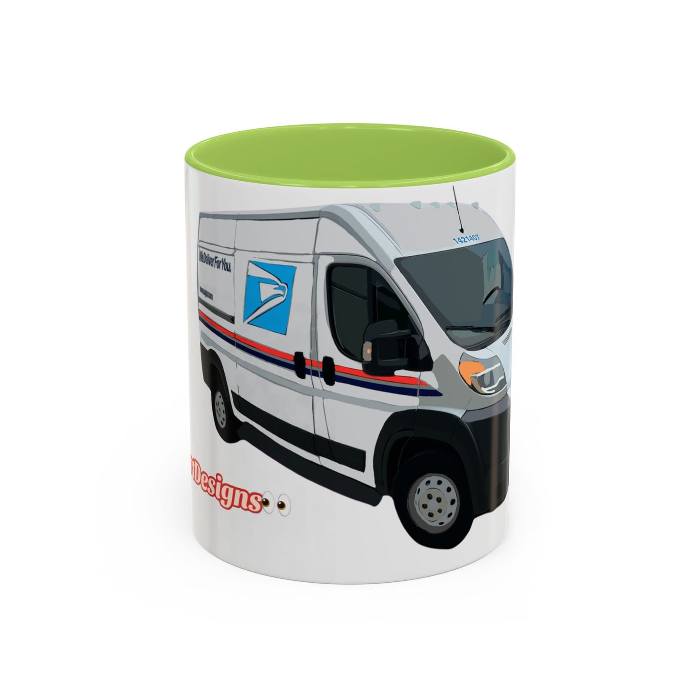 PROMASTER.  Coffee Mug — Postal Delivery Van Illustration
