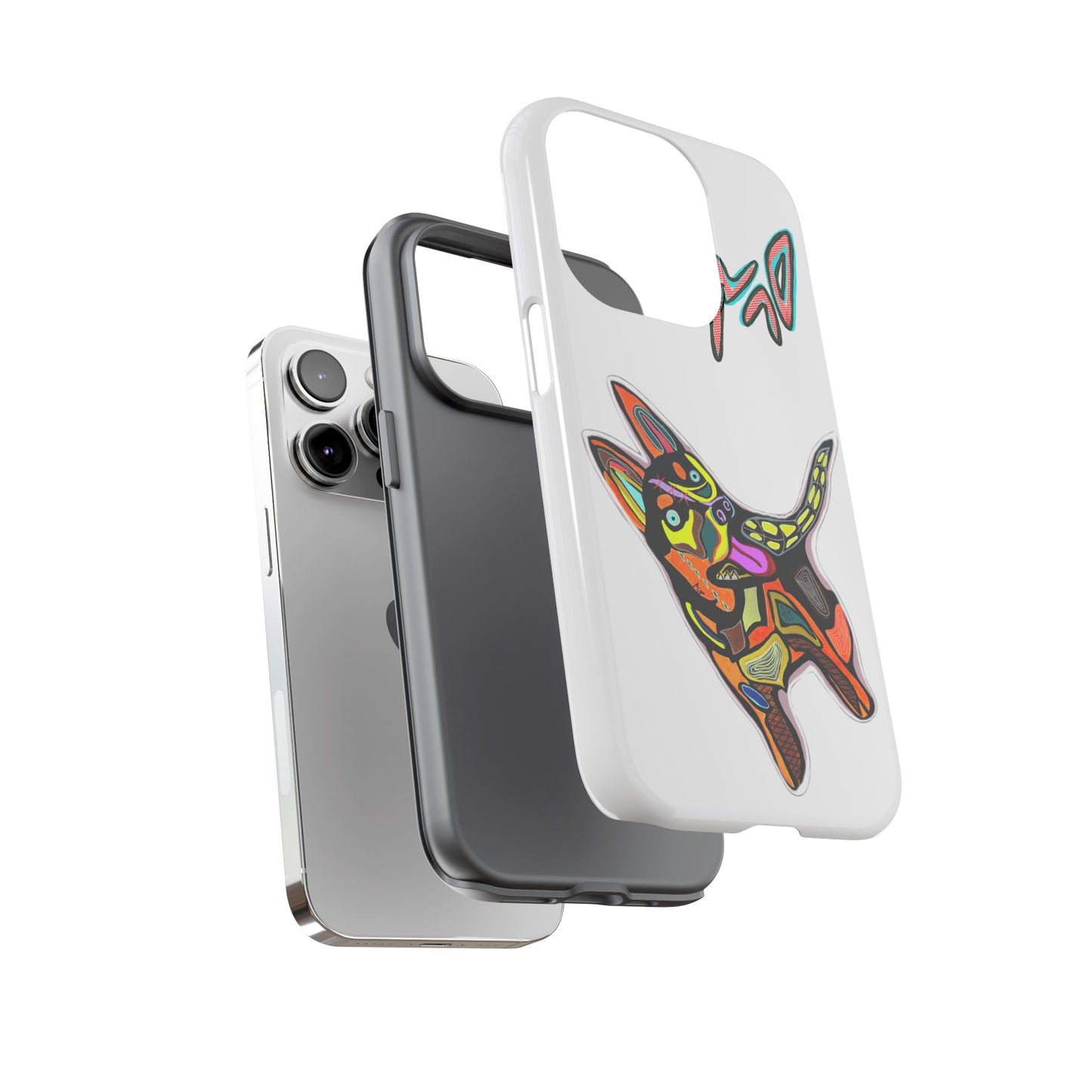 HUSKY  Colorful Abstract Dog Phone Case — 'MAD' Signature Protective Case