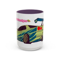 R34  Racing Skyline Accent Coffee Mug — Fast Car Drift Design (11/15oz)