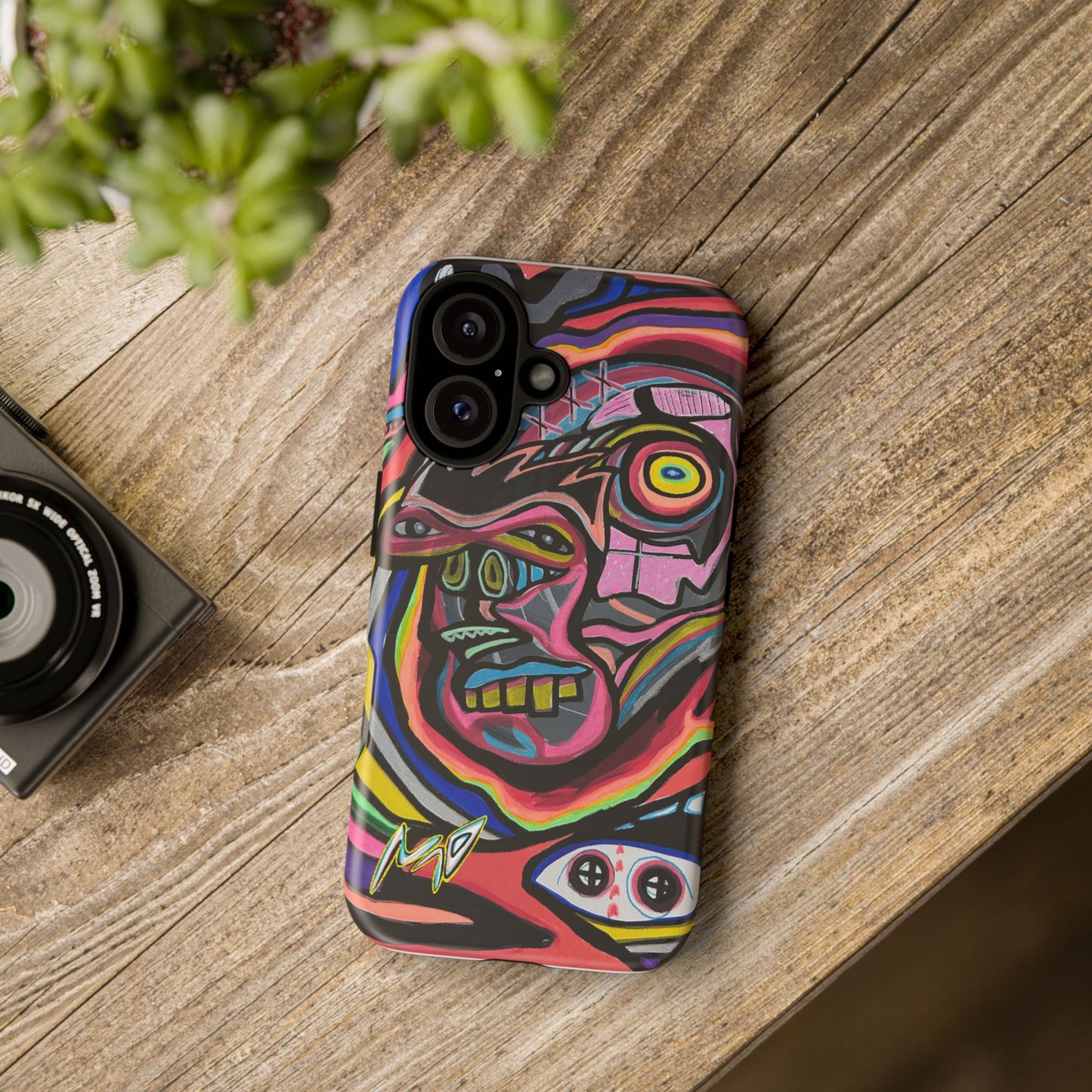 CRAZY Graffiti Phone Case — Colorful Street Art Protective Cover