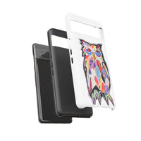 Colorful Owl Phone Case — Artistic Owl Illustration Tough Case