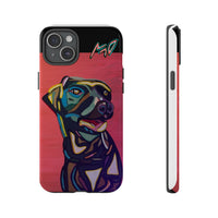 Colorful Pit LABRADOR Tough Phone Case — Vibrant Pop Art Dog Design