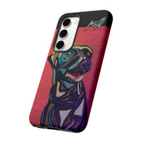 Colorful Pit LABRADOR Tough Phone Case — Vibrant Pop Art Dog Design