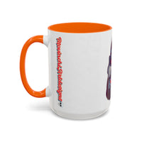 Edgy 3x  Horror Face Accent Coffee Mug (11/15oz) — 'ANAL 3X' Graphic