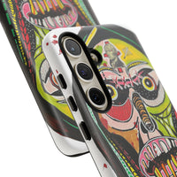 KUNTA.  Abstract Tribal Skull Phone Case — Colorful Street Art Protective Cover
