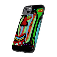 CRAZY.   Tribal Face Phone Case — Colorful Modern Art iPhone Cover