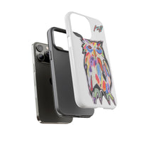 Colorful Owl Phone Case — Artistic Owl Illustration Tough Case