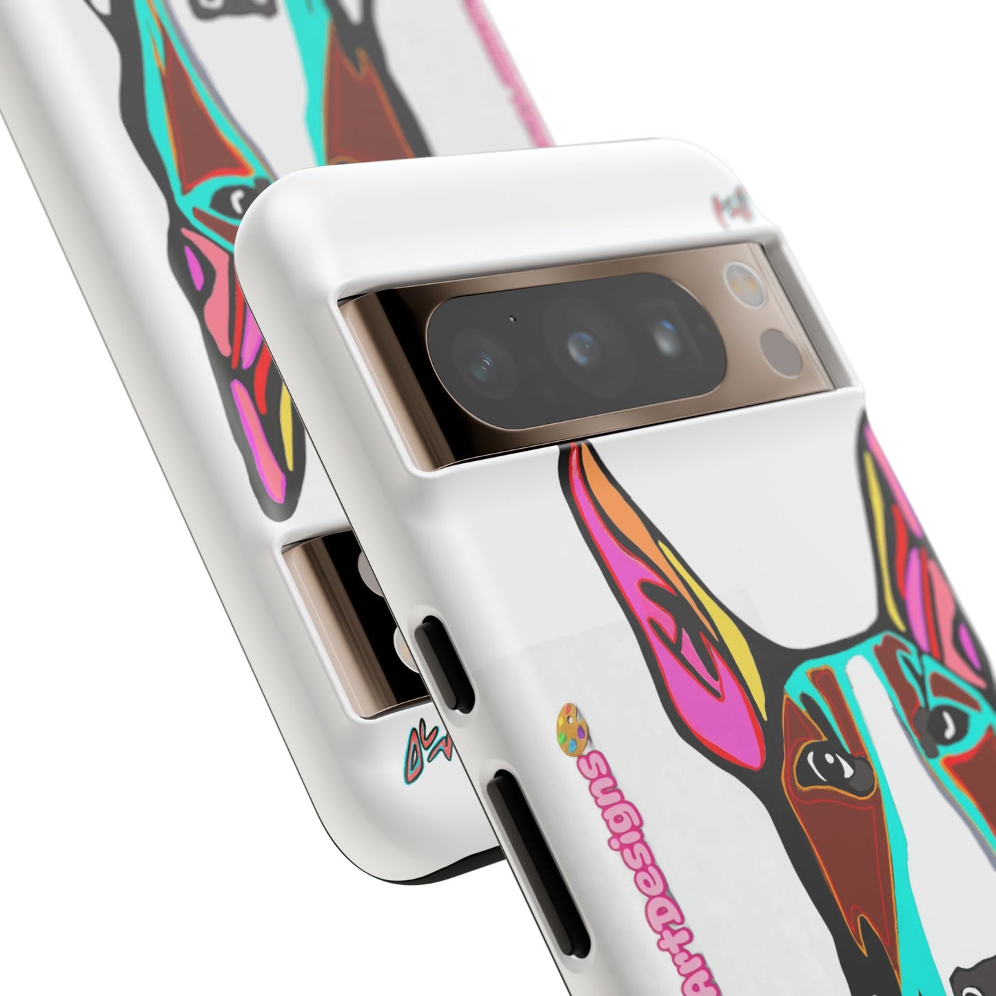 MR Bull Terrier Phone Case — Colorful Pop Art Tough Cases for Dog Lovers