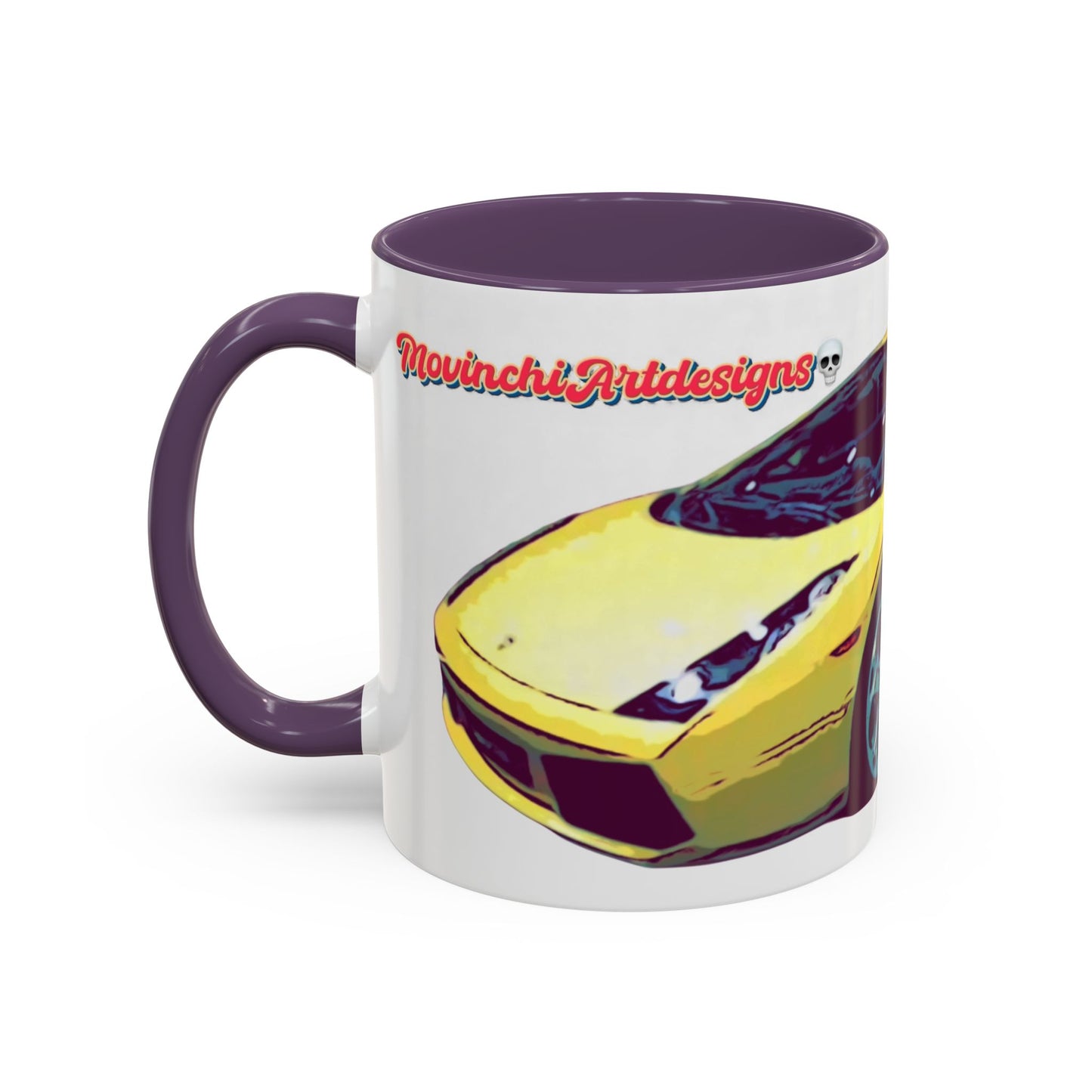 GALLARDO.  Sports Car Coffee Mug — Yellow Supercar Accent Mug (11/15oz)