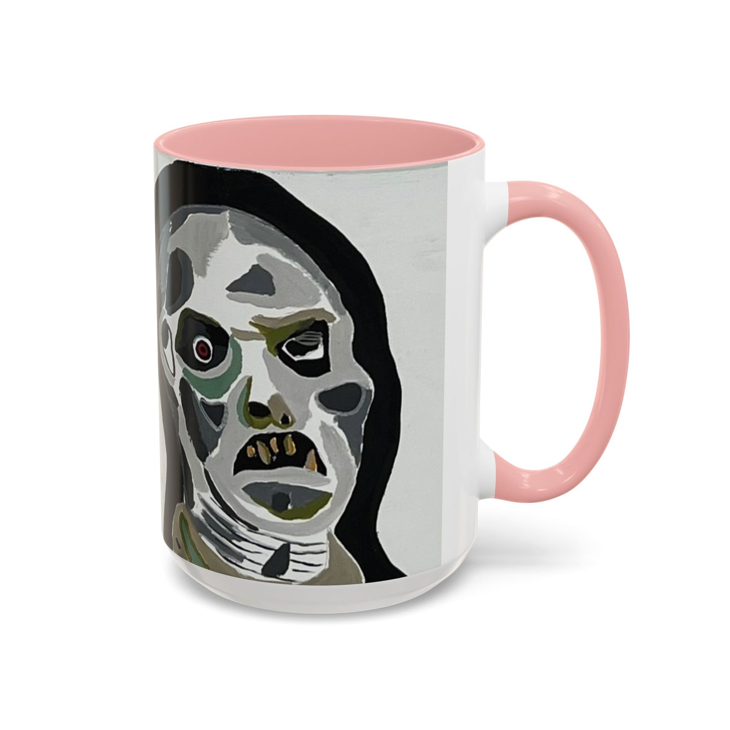3 amigos Creepy Masked Faces Accent Coffee Mug – Horror Art 11/15oz