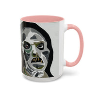 3 amigos Creepy Masked Faces Accent Coffee Mug – Horror Art 11/15oz