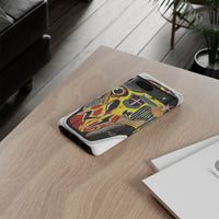 VINCENT.  Skull Riot Phone Case – Colorful Abstract Horror Art Protective Cover