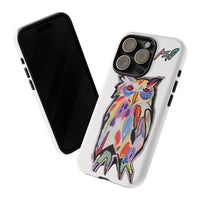 Colorful Owl Phone Case — Artistic Owl Illustration Tough Case