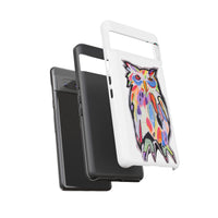 Colorful Owl Phone Case — Artistic Owl Illustration Tough Case