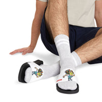 THE REBEL  Men's Graphic Slide Sandals — Removable Strap Colorful Mascot Design