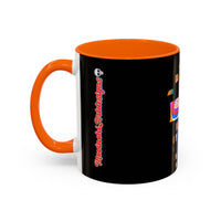 Coffee Mug — Colorful Abstract Cross Accent Ceramic Mug (11/15 oz)
