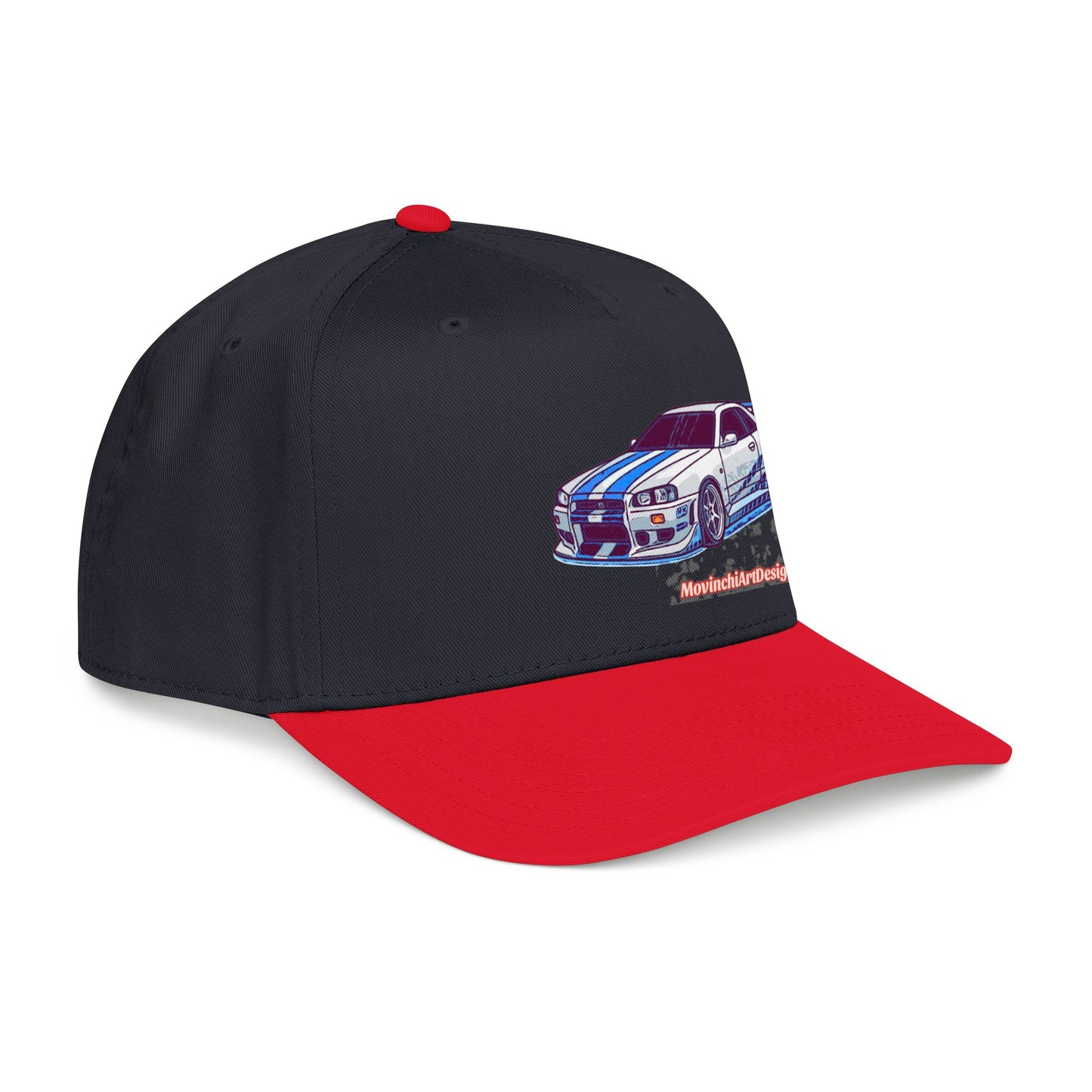 Racing Skyline Embroidered Cap — Vintage GT Sports Car Hat