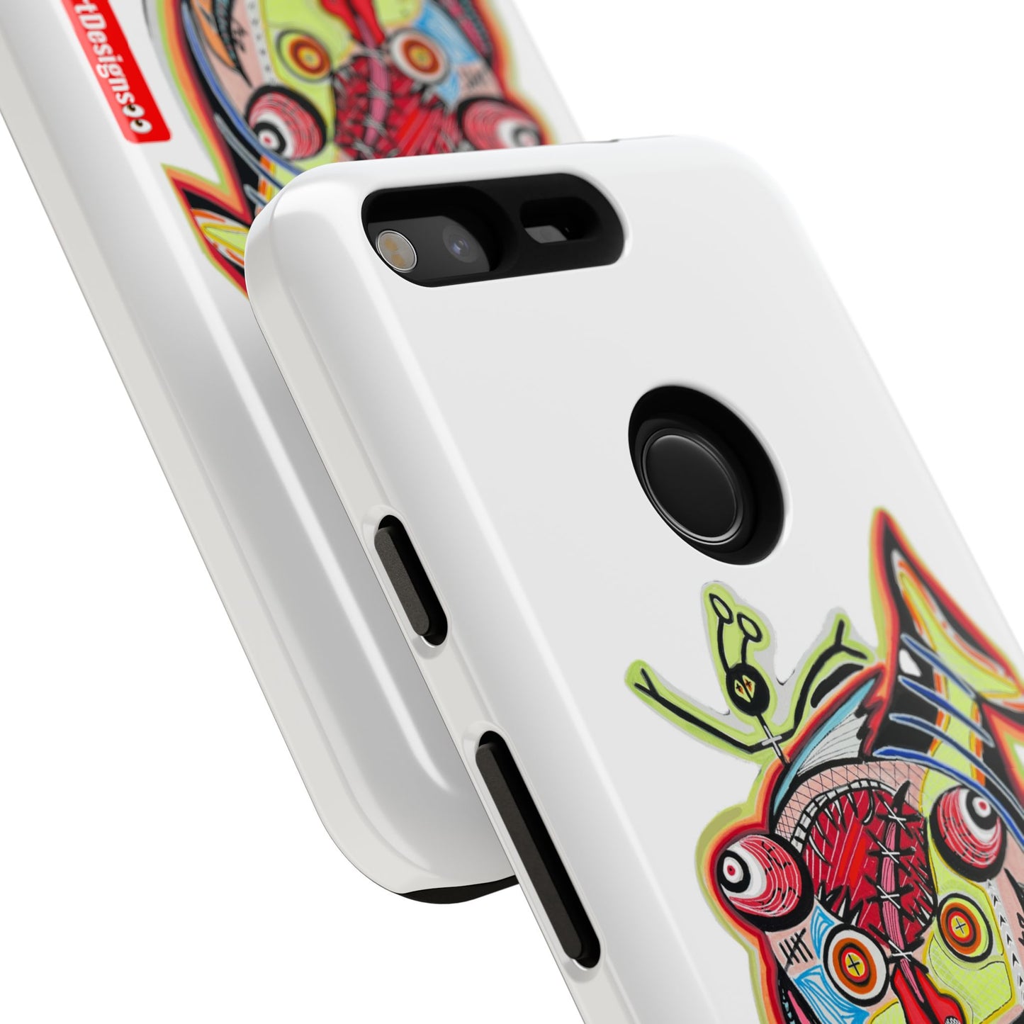 Phone Case — Colorful Abstract PARASITE  Fish Art Tough Cases