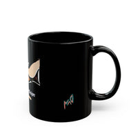 Art Whale Black Ceramic Mug — MovinchiArtDesigns Logo Coffee Cup (11oz & 15oz)