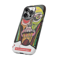 KUNTA.  Abstract Tribal Skull Phone Case — Colorful Street Art Protective Cover