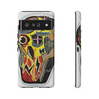 VINCENT.  Skull Riot Phone Case – Colorful Abstract Horror Art Protective Cover