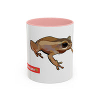 COQUI.  Frog Accent Coffee Mug — Cute Woodland Tree Frog Design (11/15 oz)
