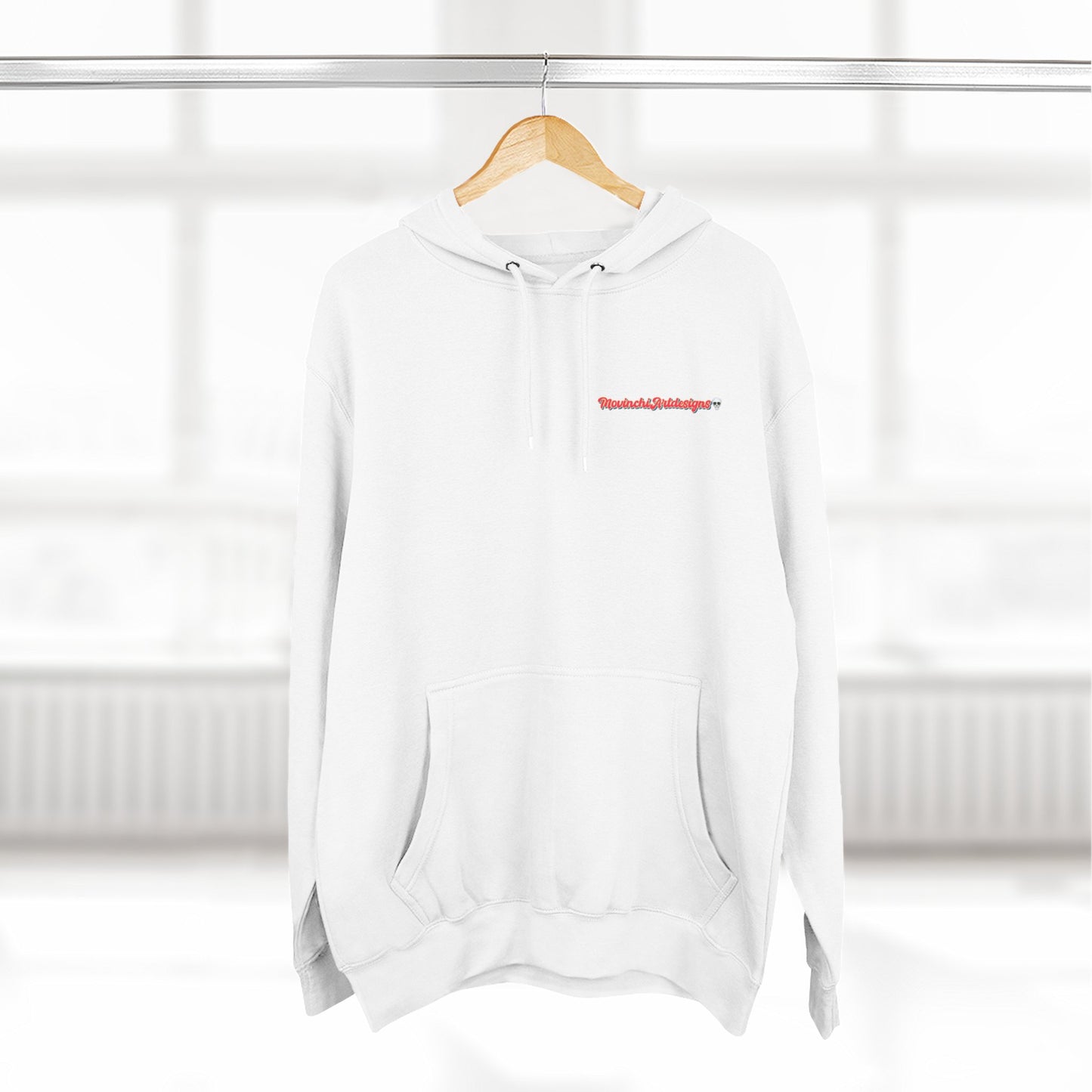 HEART ATTACK  Abstract Psyche Hoodie — Colorful Three-Panel Back Art Fleece Hoodie