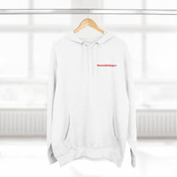 HEART ATTACK  Abstract Psyche Hoodie — Colorful Three-Panel Back Art Fleece Hoodie