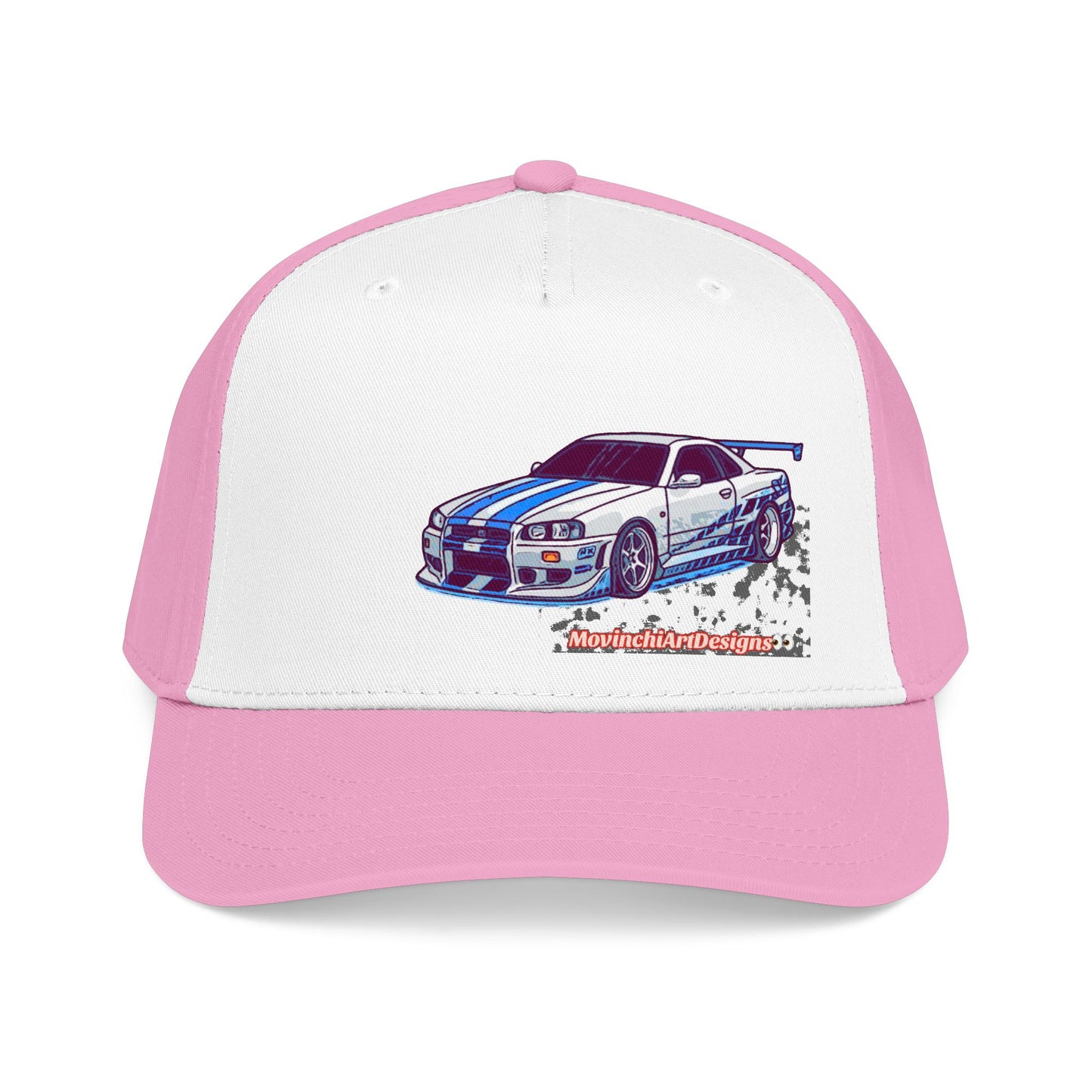 Racing Skyline Embroidered Cap — Vintage GT Sports Car Hat