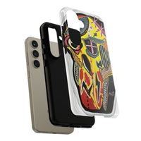 VINCENT.  Skull Riot Phone Case – Colorful Abstract Horror Art Protective Cover