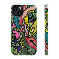 CONCERT  Abstract Graffiti Phone Case — Colorful Street Art Tough Cases