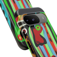 CRAZY.   Tribal Face Phone Case — Colorful Modern Art iPhone Cover
