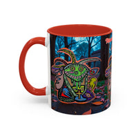 RYDER4.0  Psychedelic Forest Accent Coffee Mug – Colorful Trippy Creature Design (11/15oz)