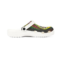 KUNTA2.0  Graphic EVA Foam Clogs — Colorful Abstract Mask Print