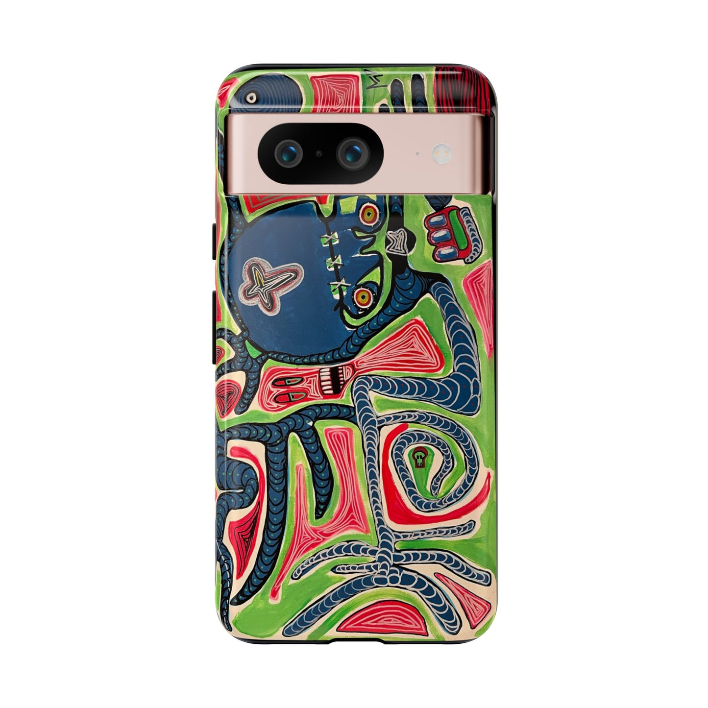 Abstract AFTERLIFE Phone Case — Bold Psychedelic Music Art