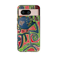 Abstract AFTERLIFE Phone Case — Bold Psychedelic Music Art