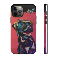 Colorful Pit LABRADOR Tough Phone Case — Vibrant Pop Art Dog Design