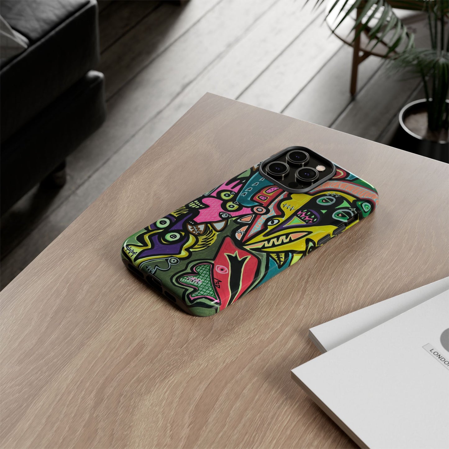 CONCERT  Abstract Graffiti Phone Case — Colorful Street Art Tough Cases