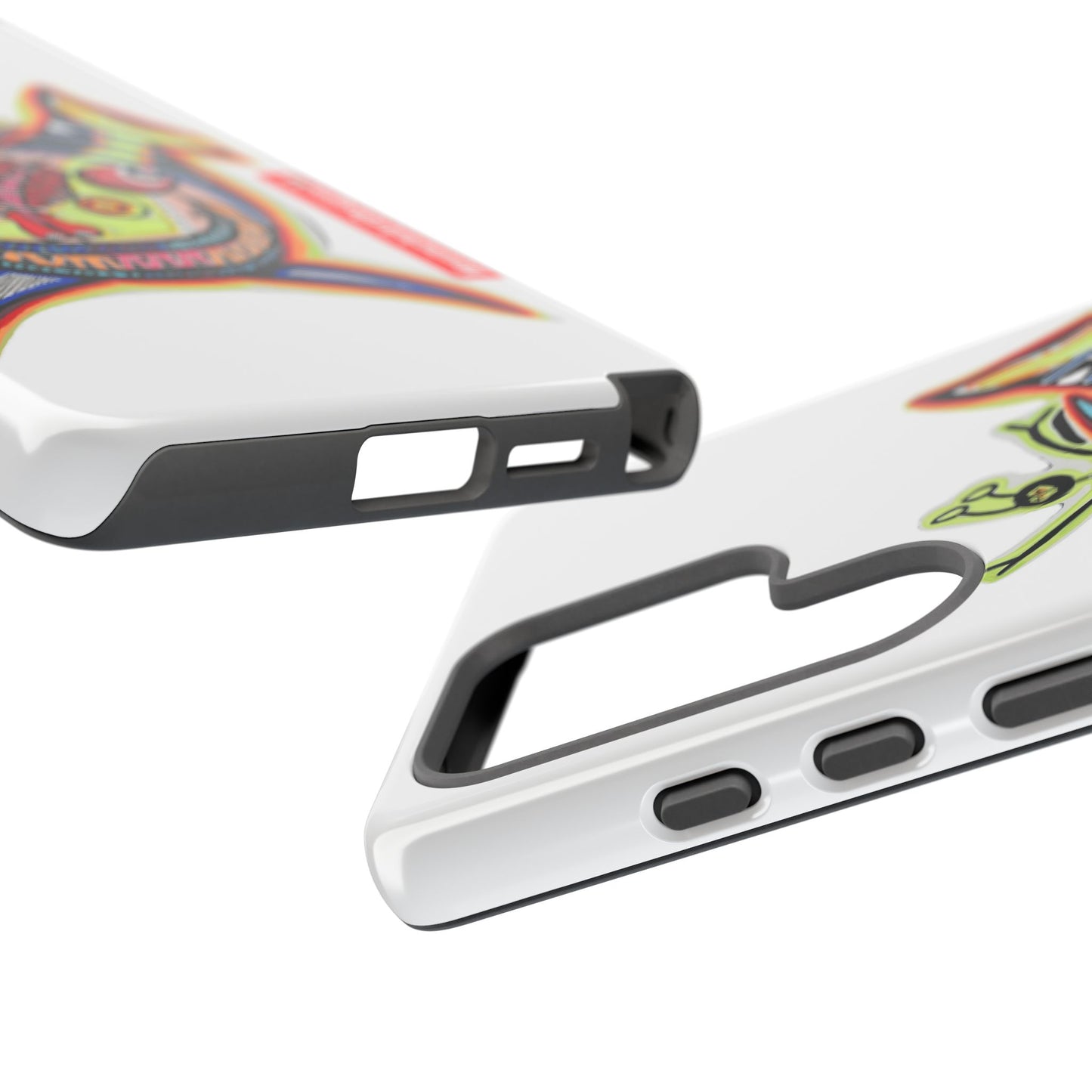 Phone Case — Colorful Abstract PARASITE  Fish Art Tough Cases