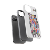 Colorful Owl Phone Case — Artistic Owl Illustration Tough Case