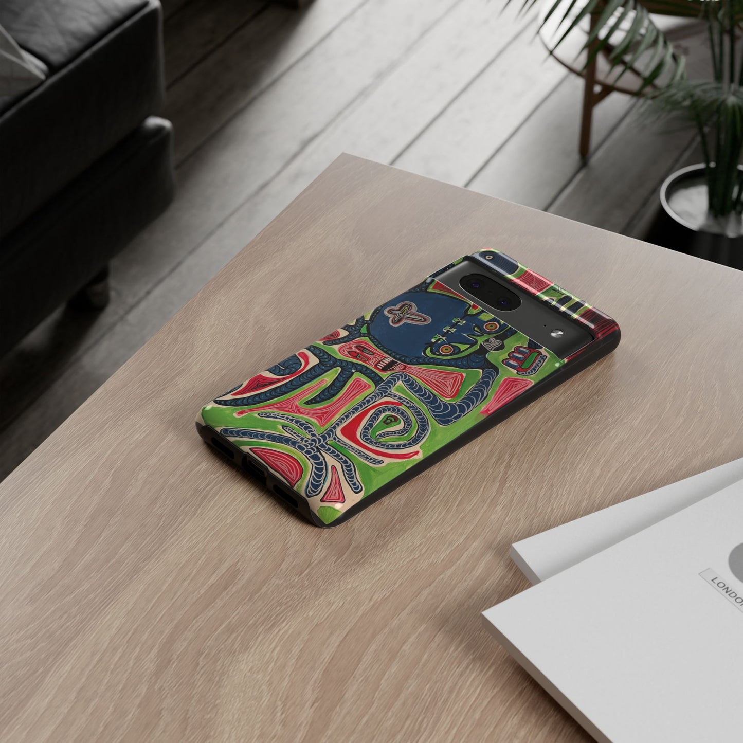 Abstract AFTERLIFE Phone Case — Bold Psychedelic Music Art