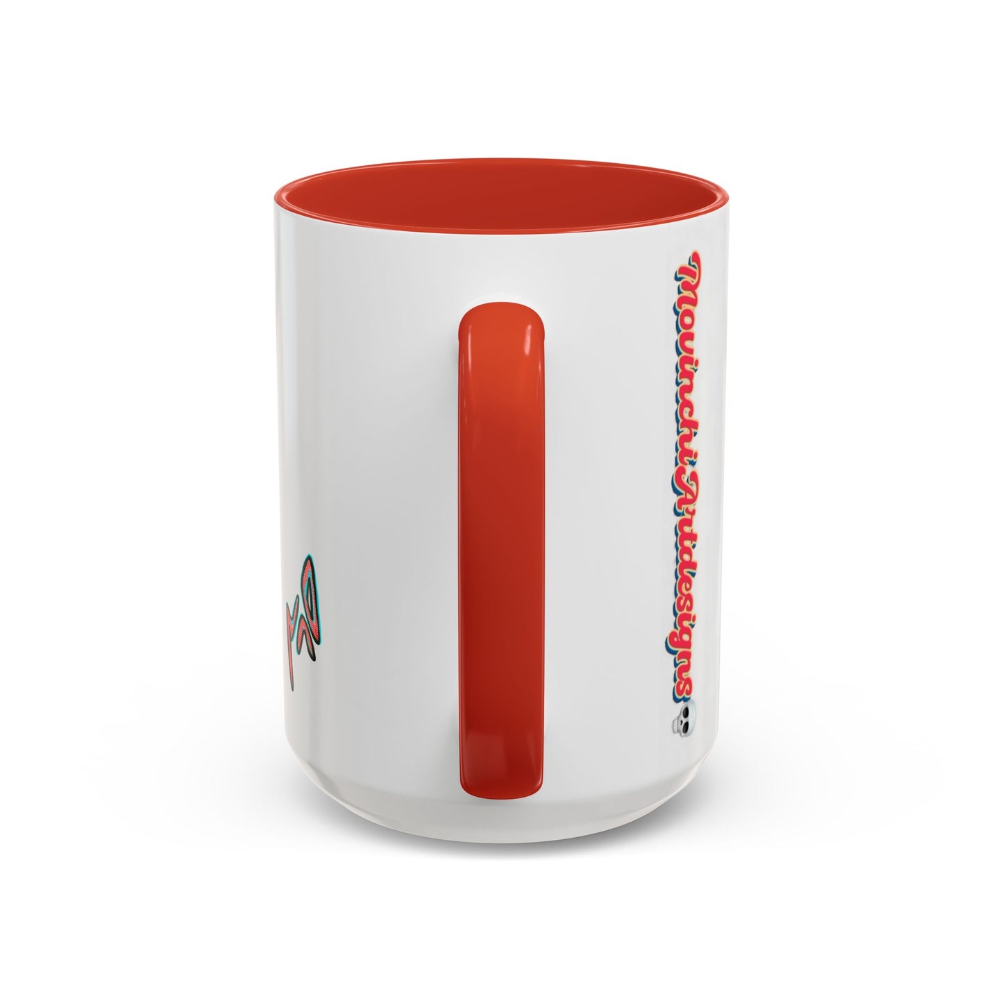 Edgy 3x  Horror Face Accent Coffee Mug (11/15oz) — 'ANAL 3X' Graphic