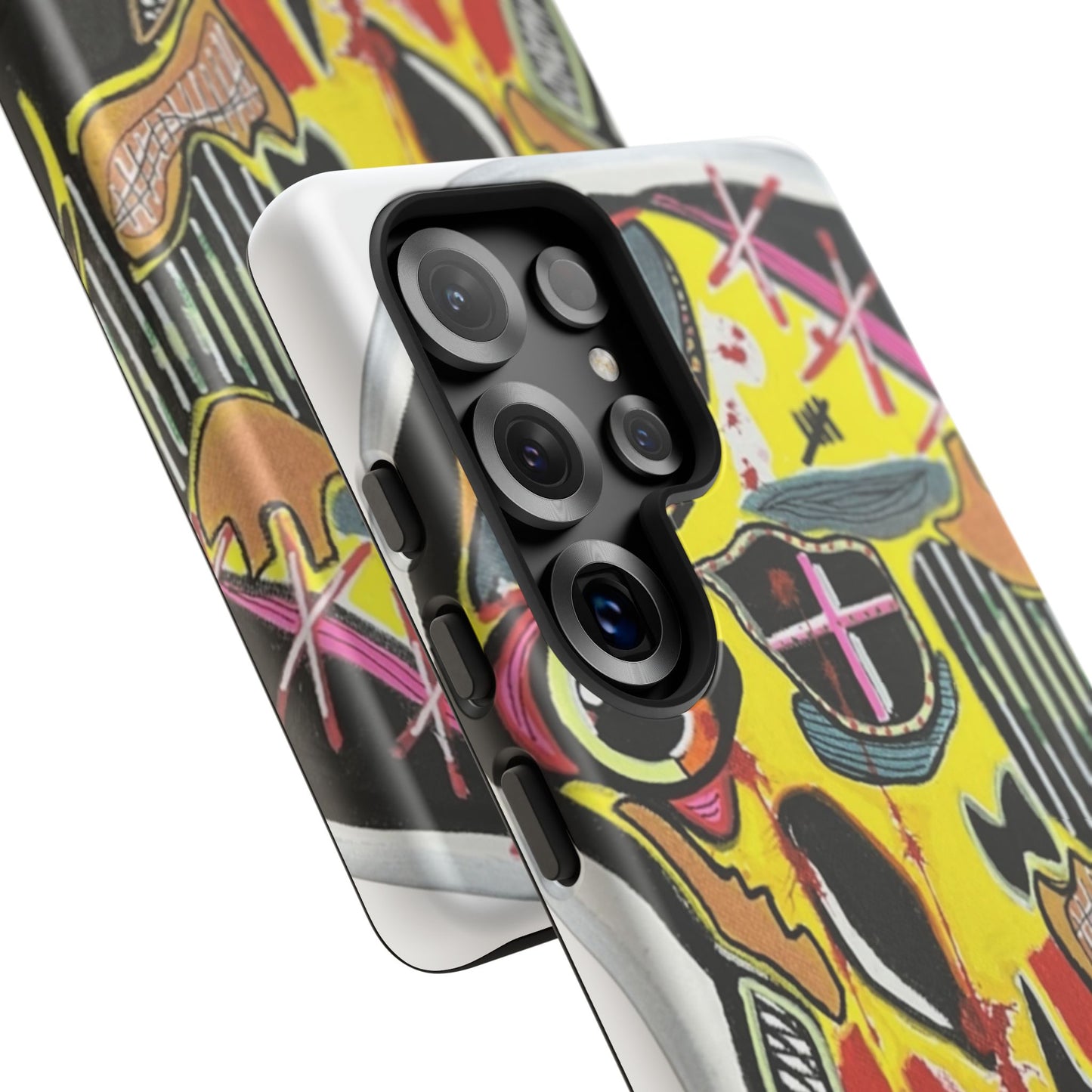 VINCENT.  Skull Riot Phone Case – Colorful Abstract Horror Art Protective Cover