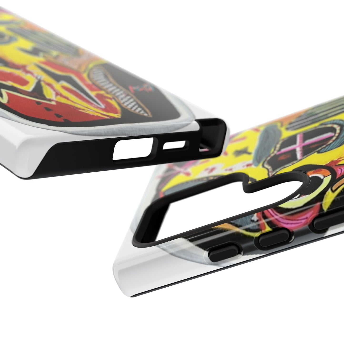 VINCENT.  Skull Riot Phone Case – Colorful Abstract Horror Art Protective Cover