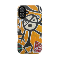 Abstract TAINO  Tribal Art Phone Case – Bold Orange Graphic Protective Cover