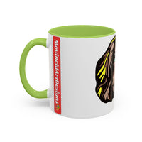 MR COCKER Dog Portrait Accent Coffee Mug — Brown Spaniel Art Mug (11/15oz)